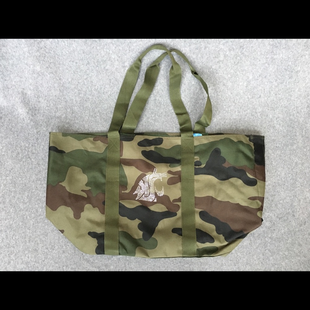 WSU Camo bag NWT